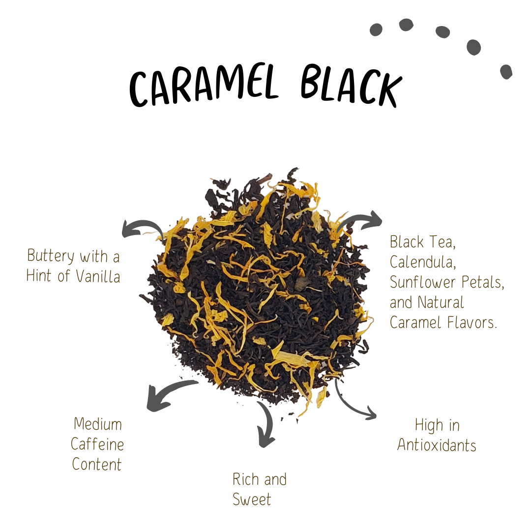 The Ingredients of Caramel Black Tea of Shari's Tea