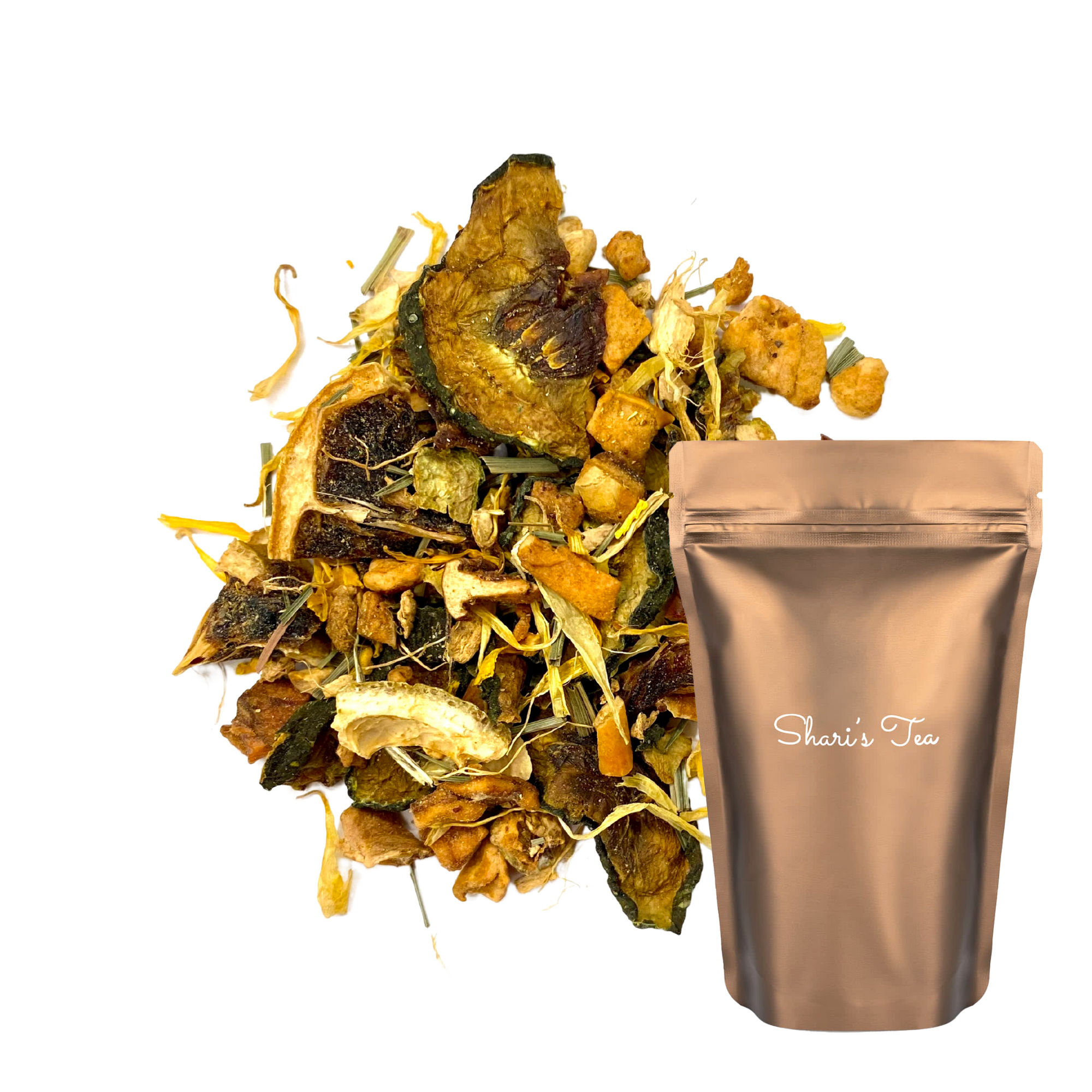 The benefits of Cucumber Lemon Herbal Blend with Stand Pouch of Shari's Tea