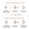  Black Tea Steeps for both Hot and Iced Teas