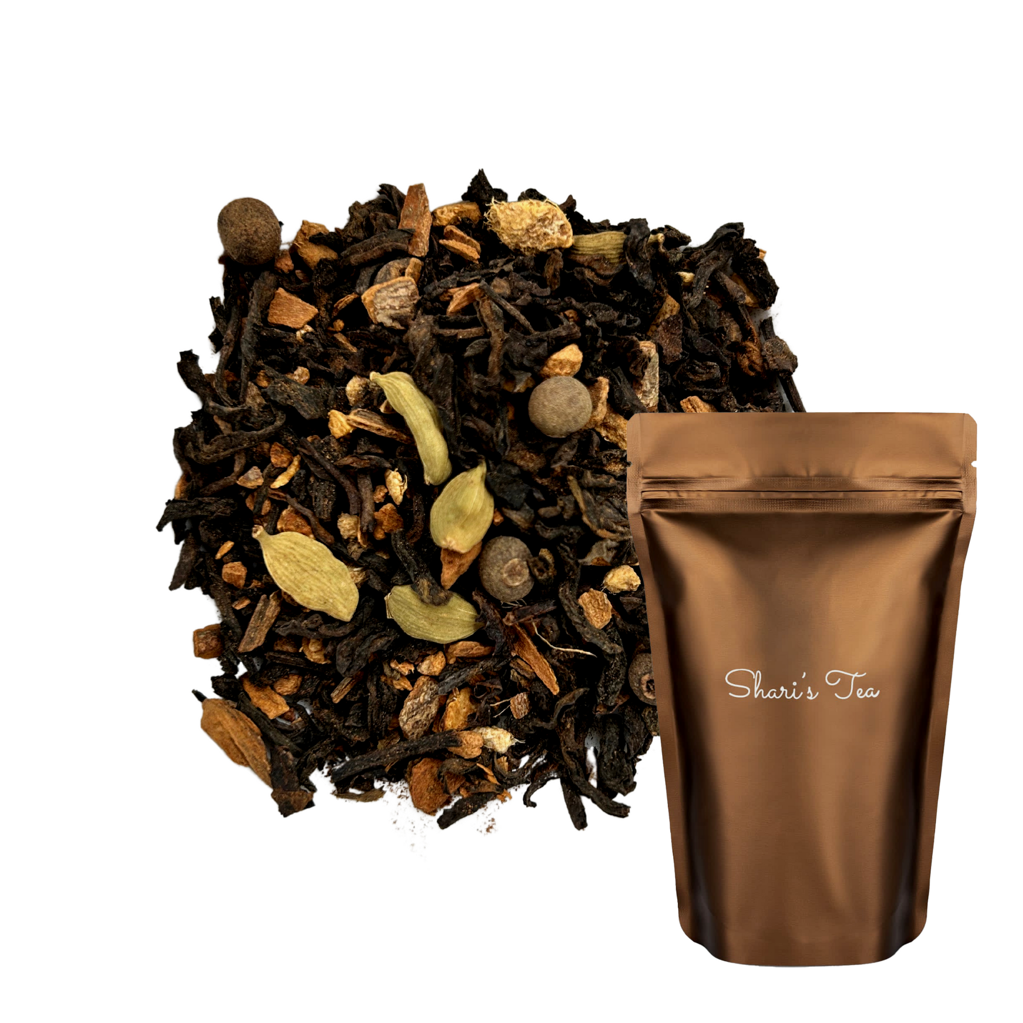 The Benefits of Chai Pu-erh Black Tea with stand pouch of Shari's Tea